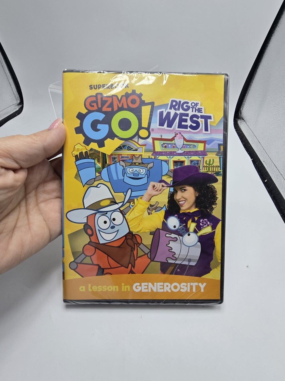 Superbook Gizmo Go! Rig of the West A Lesson In Generosity CBN New Sealed DVD